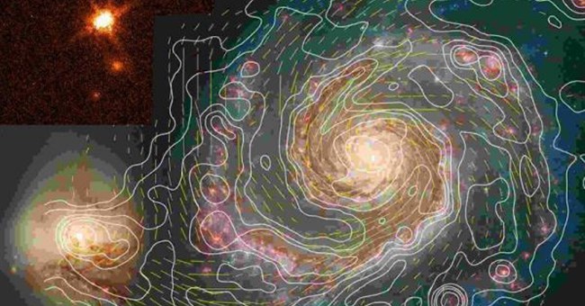 Thiên hà trẻ có từ trường mạnh đáng ngạc nhiên